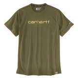 Carhartt Force Relaxed Fit Graphic Dark Bronzed Green T-Shirt Heren Carhartt Force Relaxed Fit Graphic Dark Bronzed Green T-Shirt Heren