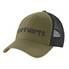 Carhartt Canvas Mesh Logo Graphic Dark Bronzed Green Cap Carhartt Canvas Mesh Logo Graphic Dark Bronzed Green Cap