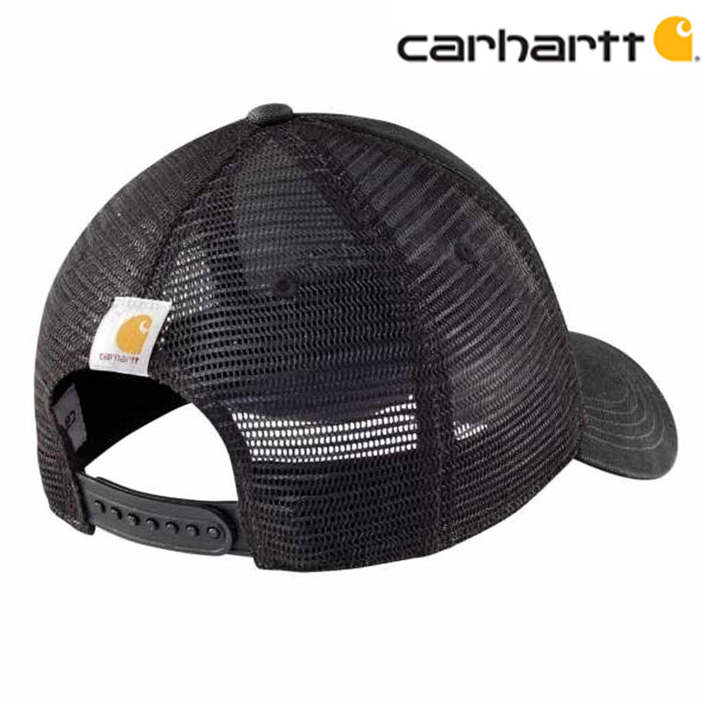 Carhartt Canvas Mesh Logo Graphic Black Cap