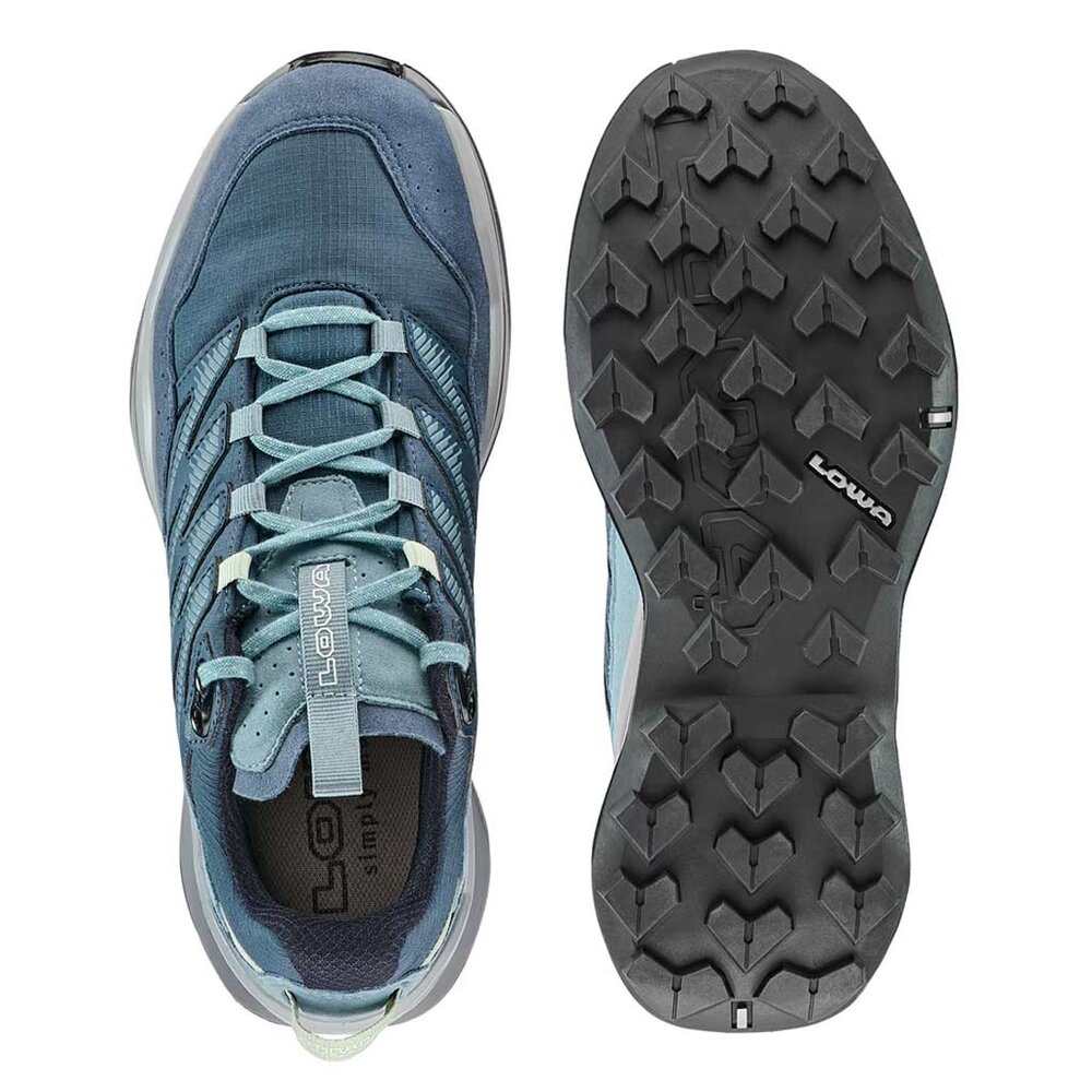 Lowa Maddox Pro GTX Lo Smokeblue Slateblue Wandelschoenen Dames Lowa Maddox Pro GTX Lo Smokeblue Slateblue Wandelschoenen Dames