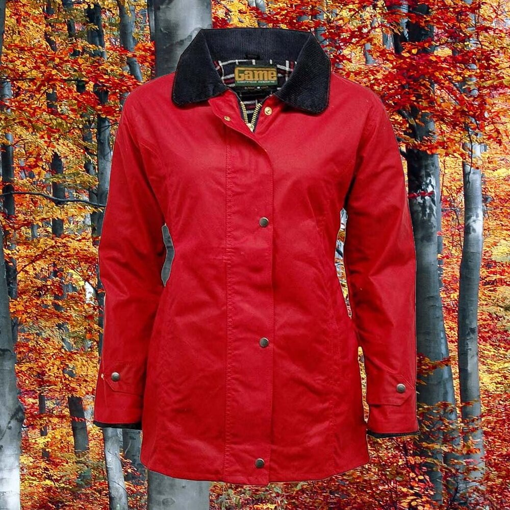 Game Classic Rood Waxjas Dames - Getailleerde Pasvorm Game Classic Rood Waxjas Dames - Getailleerde Pasvorm