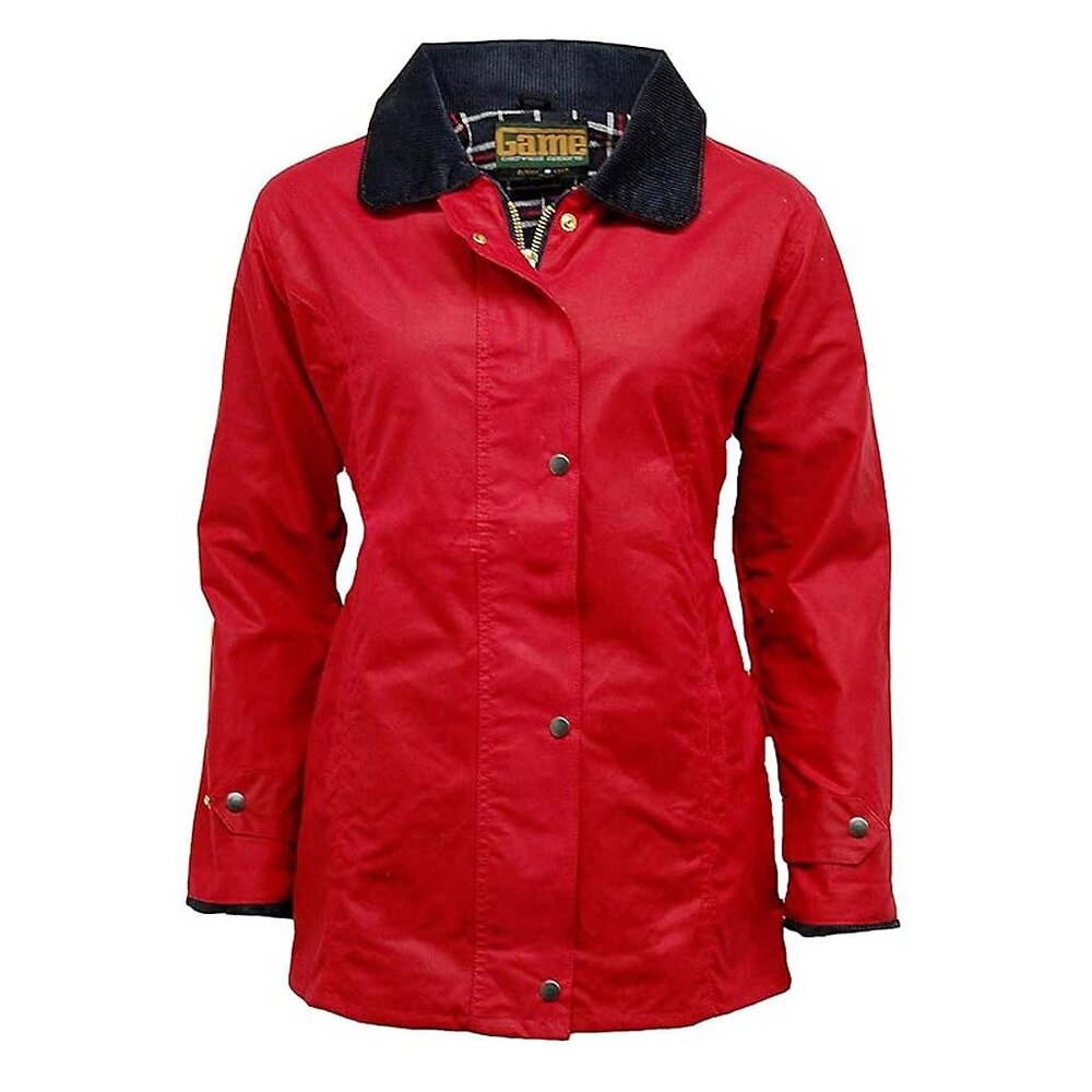 Game Classic Rood Waxjas Dames - Getailleerde Pasvorm Game Classic Rood Waxjas Dames - Getailleerde Pasvorm