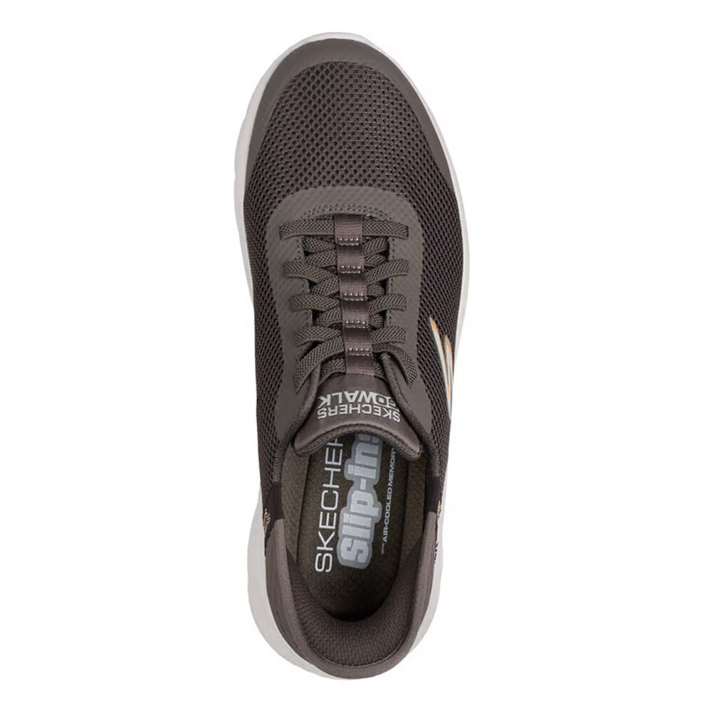Skechers Slip-Ins Go Walk Flex Bruin Wandelsneakers Heren Skechers Slip-Ins Go Walk Flex Bruin Wandelsneakers Heren