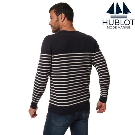 Hublot Eduardo Marine Ecru Matrozentrui met V-Hals Heren