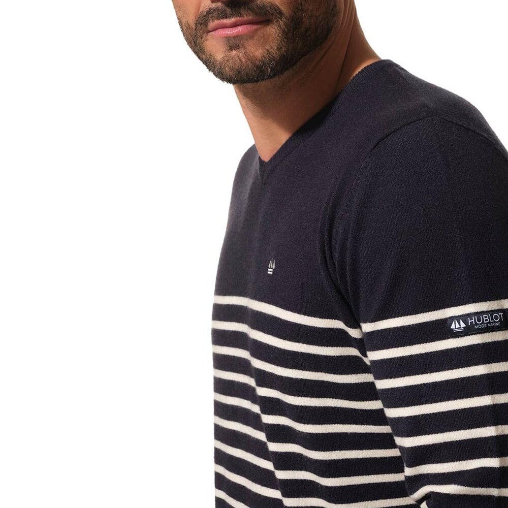 Hublot Eduardo Marine Ecru Matrozentrui met V-Hals Heren