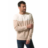 Hublot Durino Maritiem Gestreept Ecru Hazelnoot Longsleeve Shirt Heren Hublot Durino Maritiem Gestreept Ecru Hazelnoot Longsleeve Shirt Heren