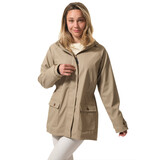 Hublot Lyvie Beige Regenjas met Capuchon Dames Hublot Lyvie Beige Regenjas met Capuchon Dames