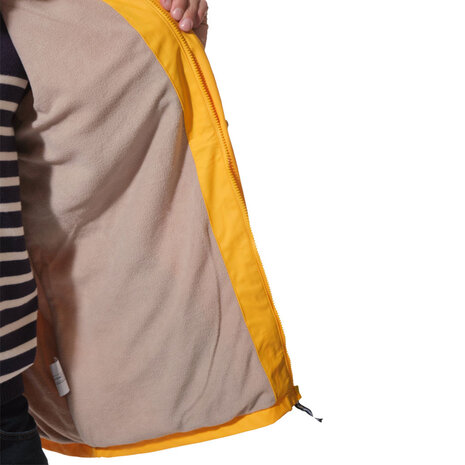 Hublot Stratus Geel Regenjas met Fleecevoering Hublot Stratus Geel Regenjas met Fleecevoering