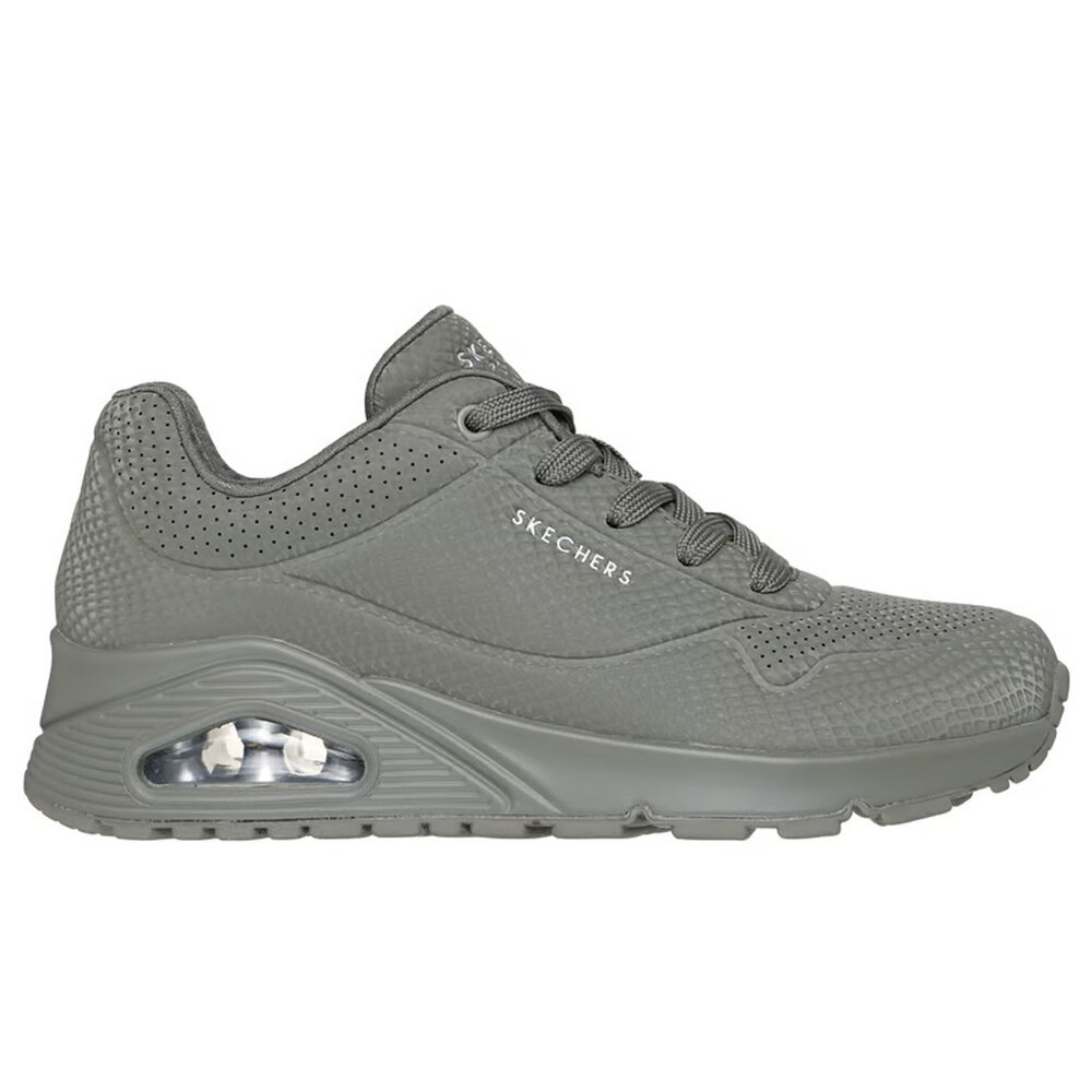 Skechers Uno Shiny Scale Olive Wandelschoenen Dames Skechers Uno Shiny Scale Olive Wandelschoenen Dames