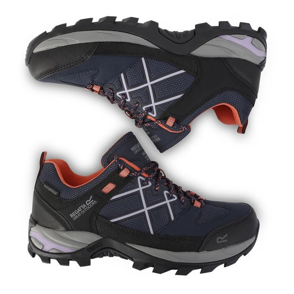 Regatta Samaris Low Isotex Navy Lilac Wandelschoenen Dames