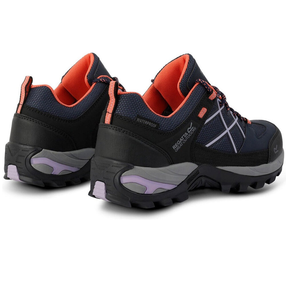 Regatta Samaris Low Isotex Navy Lilac Wandelschoenen Dames