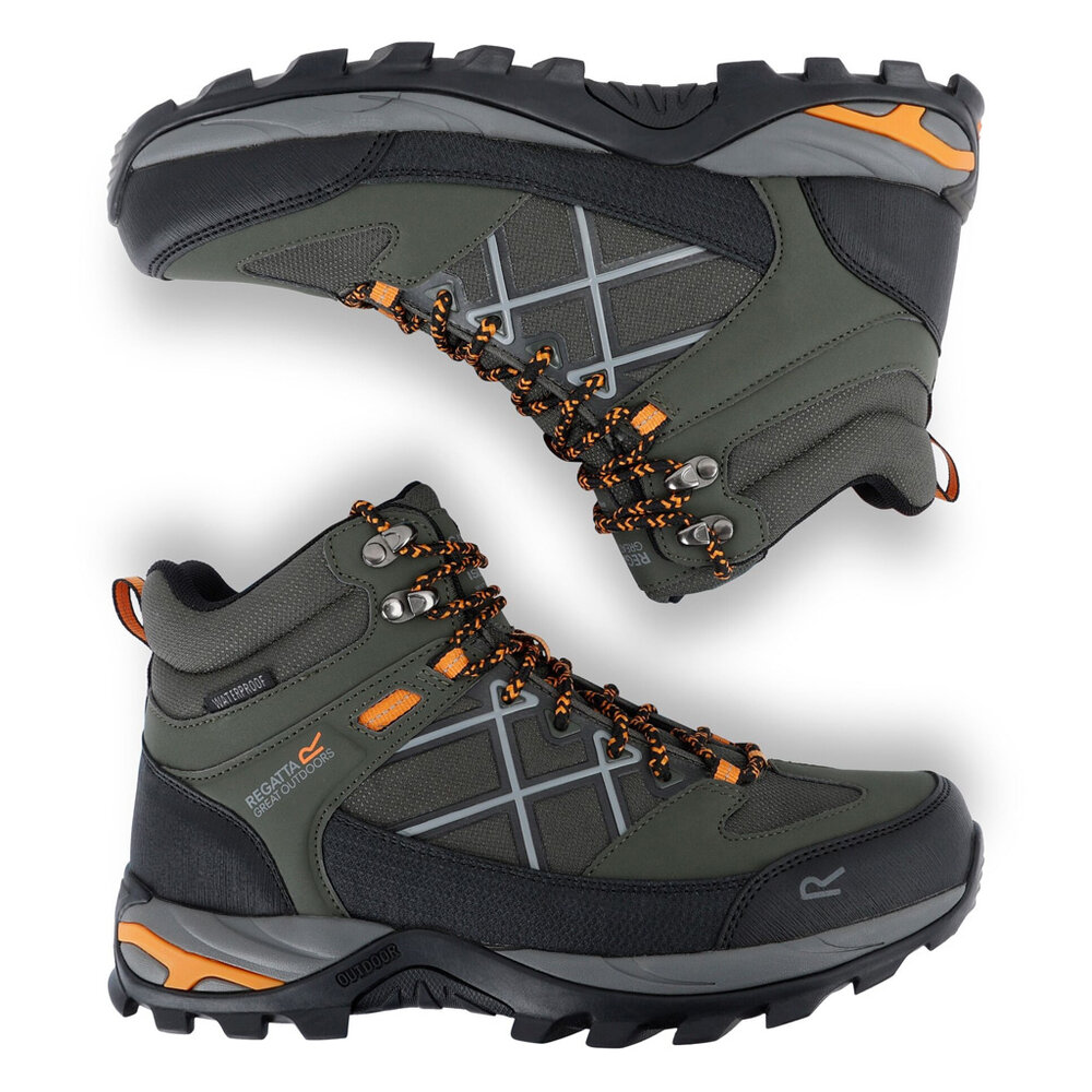 Regatta Samaris Mid Isotex Dark Khaki Fox Wandelschoenen Heren Regatta Samaris Mid Isotex Dark Khaki Fox Wandelschoenen Heren