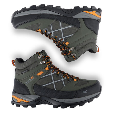 Regatta Samaris Mid Isotex Dark Khaki Fox Wandelschoenen Heren Regatta Samaris Mid Isotex Dark Khaki Fox Wandelschoenen Heren