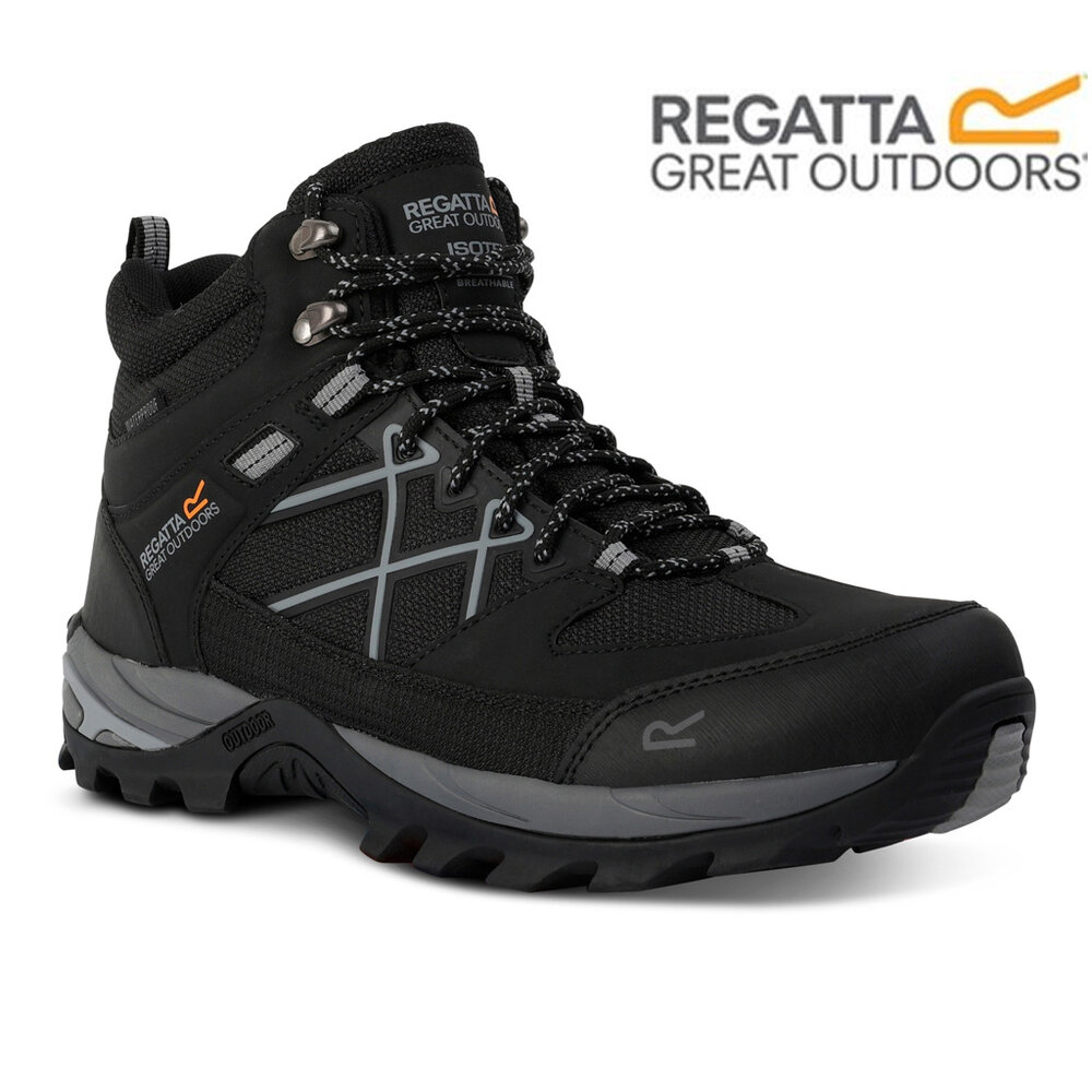 Regatta Samaris Mid Isotex Black Granite Wandelschoenen Heren