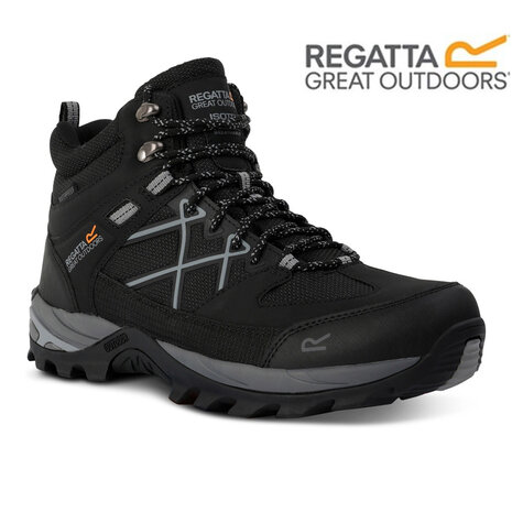 Regatta Samaris Mid Isotex Black Granite Wandelschoenen Heren