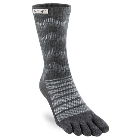 Injinji Outdoor Midweight Crew Wool Slate Teensokken