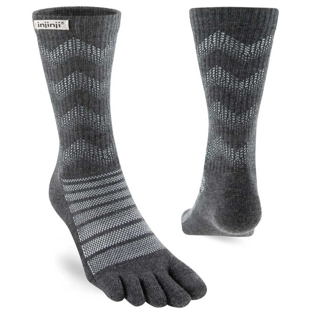 Injinji Outdoor Midweight Crew Wool Slate Teensokken