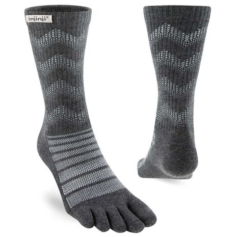 Injinji Outdoor Midweight Crew Wool Slate Teensokken