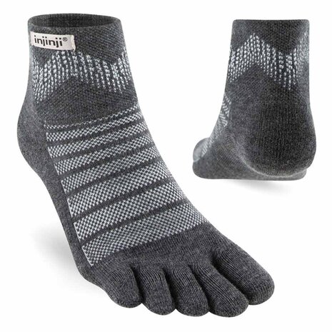 Injinji Outdoor Midweight Mini-Crew Wool Slate Teensokken