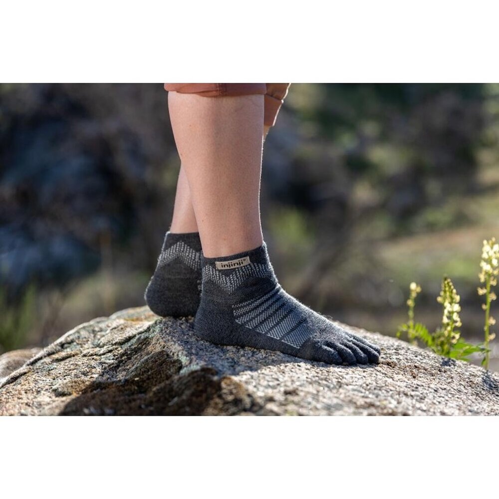 Injinji Outdoor Midweight Mini-Crew Wool Slate Teensokken