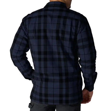 Carhartt Flannel Sherpa Lined Navy Shirt Jacket Heren