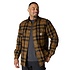Flannel Sherpa Lined Bruin Shirt Jacket Heren Flannel Sherpa Lined Bruin Shirt Jacket Heren