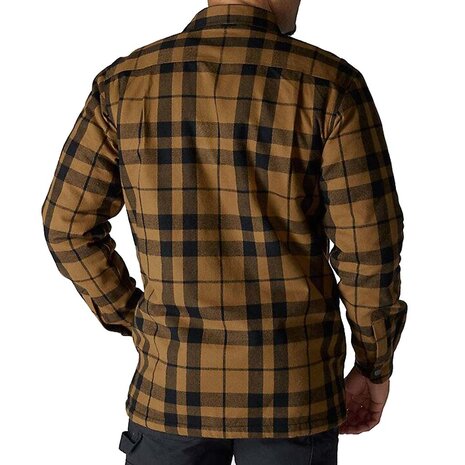 Carhartt Flannel Sherpa Lined Bruin Shirt Jacket Heren Carhartt Flannel Sherpa Lined Bruin Shirt Jacket Heren