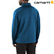 Carhartt Force Mock Neck Half Zip Dark Horizon Blue Shirt Heren Carhartt Force Mock Neck Half Zip Dark Horizon Blue Shirt Heren