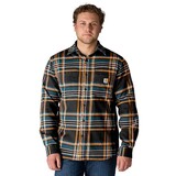 Carhartt RF Midweight Flannel Longsleeve Plaid Black Shirt Heren