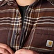 Carhartt RF Midweight Flannel Longsleeve Plaid Dark Sepia Shirt Heren Carhartt RF Midweight Flannel Longsleeve Plaid Dark Sepia Shirt Heren