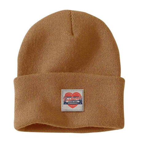 Carhartt Knit Heart Patch Beanie Bruin Muts