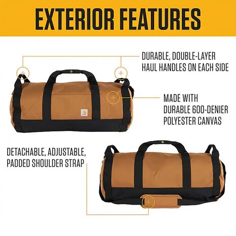 Carhartt 40L Classic Round Bruin Duffel