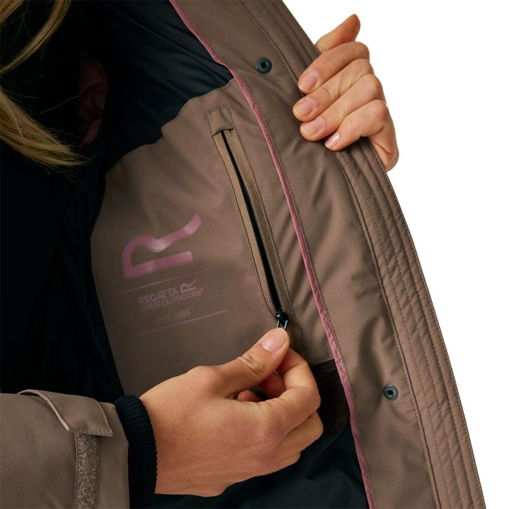 Regatta Eryn Mocha Winterjas Dames Regatta Eryn Mocha Winterjas Dames