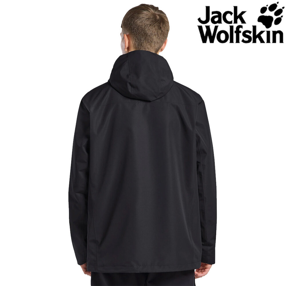 Jack Wolfskin Taubenberg Zwart 3-in-1 Winterjas Heren Jack Wolfskin Taubenberg Zwart 3-in-1 Winterjas Heren