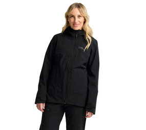 Jack Wolfskin Moonrise Zwart 3-in-1 Winterjas Dames Jack Wolfskin Moonrise Zwart 3-in-1 Winterjas Dames