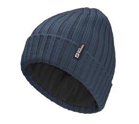 Jack Wolfskin Rib Knit Beanie Midnight Sky Muts Jack Wolfskin Rib Knit Beanie Midnight Sky Muts