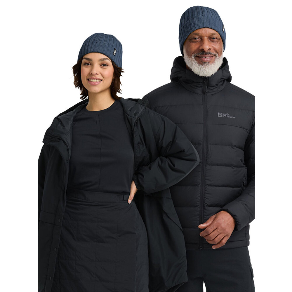 Jack Wolfskin Rib Knit Beanie Midnight Sky Muts Jack Wolfskin Rib Knit Beanie Midnight Sky Muts