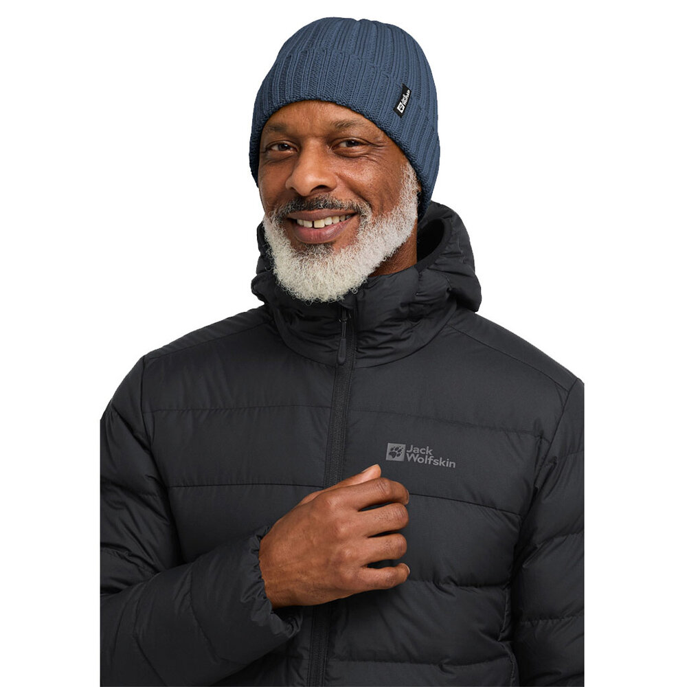 Jack Wolfskin Rib Knit Beanie Midnight Sky Muts Jack Wolfskin Rib Knit Beanie Midnight Sky Muts