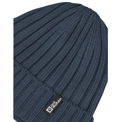 Jack Wolfskin Rib Knit Beanie Midnight Sky Muts Jack Wolfskin Rib Knit Beanie Midnight Sky Muts