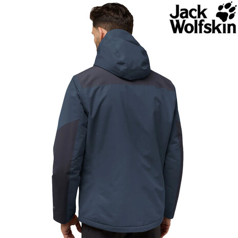 Jack Wolfskin Jasper Insulated Midnight Sky Winterjas Heren Jack Wolfskin Jasper Insulated Midnight Sky Winterjas Heren