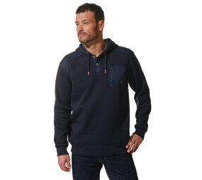 Hublot Marc Marine Trui met Capuchon Heren