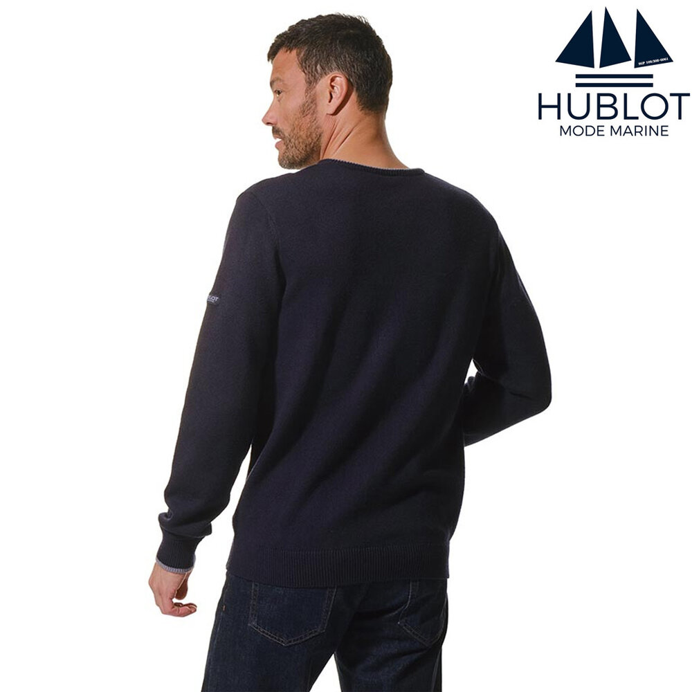 Hublot Nolan Marine Trui met V-hals Heren Hublot Nolan Marine Trui met V-hals Heren