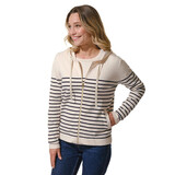 Hublot Miranda Ecru Marine Maritiem Vest Met Capuchon Dames Hublot Miranda Ecru Marine Maritiem Vest Met Capuchon Dames