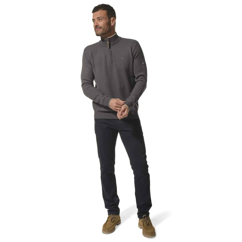 Hublot Nathan Carbon Maritieme Trui met Kraag Heren Hublot Nathan Carbon Maritieme Trui met Kraag Heren