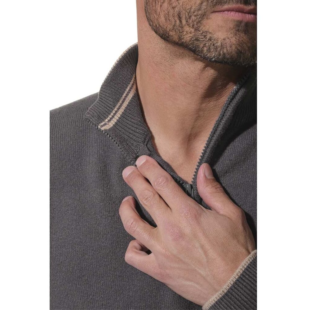 Hublot Nathan Carbon Maritieme Trui met Kraag Heren Hublot Nathan Carbon Maritieme Trui met Kraag Heren