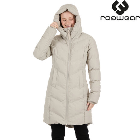 Ragwear Natalin Bone White Winterjas Dames Ragwear Natalin Bone White Winterjas Dames