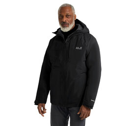 Jack Wolfskin Icecape 2l Ins Black Dons Winterjas Heren Jack Wolfskin Icecape 2l Ins Black Dons Winterjas Heren