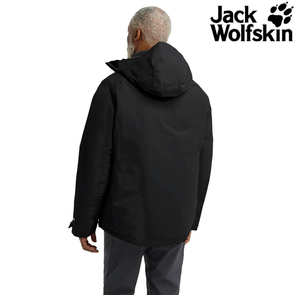 Jack Wolfskin Icecape 2l Ins Black Dons Winterjas Heren Jack Wolfskin Icecape 2l Ins Black Dons Winterjas Heren