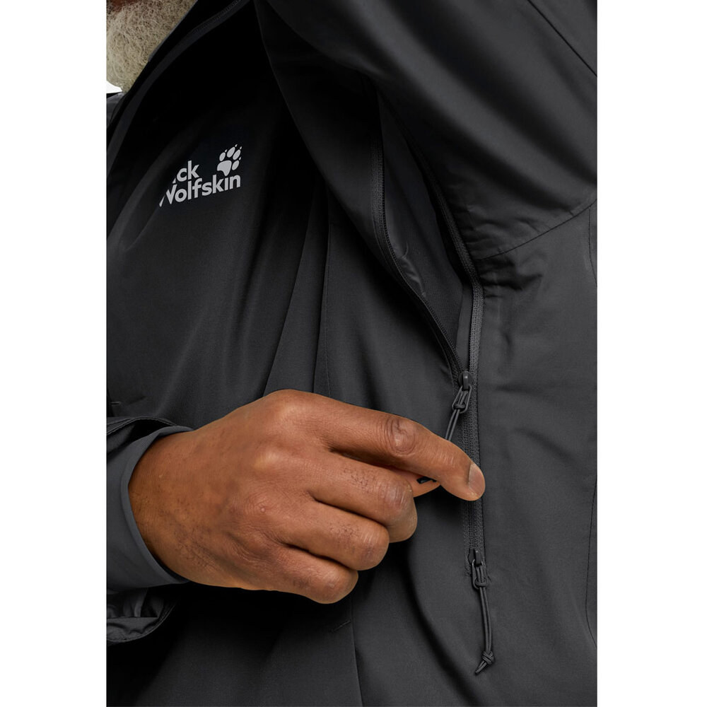 Jack Wolfskin Icecape 2l Ins Black Dons Winterjas Heren Jack Wolfskin Icecape 2l Ins Black Dons Winterjas Heren