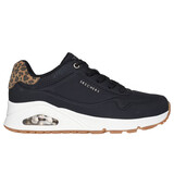 Skechers Uno Jungle Nite Black Leopard Wandelschoenen Dames